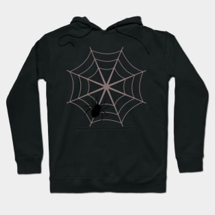 Spider and web in purple Hoodie